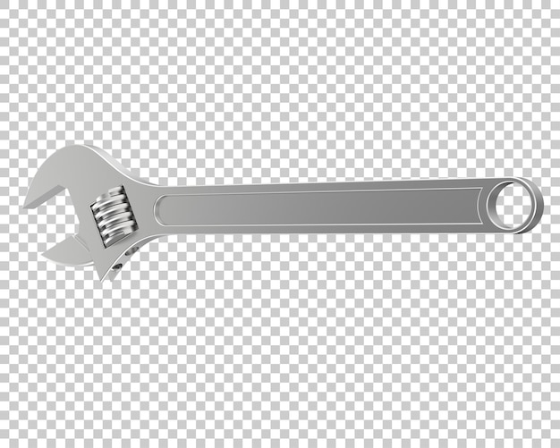 Llave aislada sobre fondo transparente Ilustración de renderizado 3d