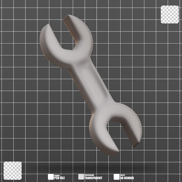 La llave de la ilustración 3D