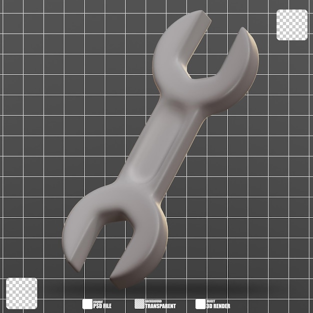 La llave de la ilustración 3D