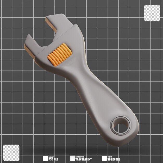 La llave de la ilustración 3D