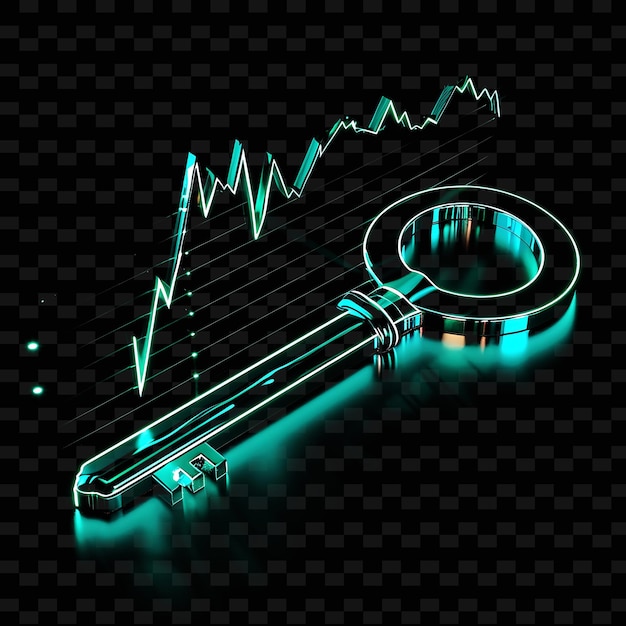 una llave que es azul y verde con un gráfico que dice keyon es