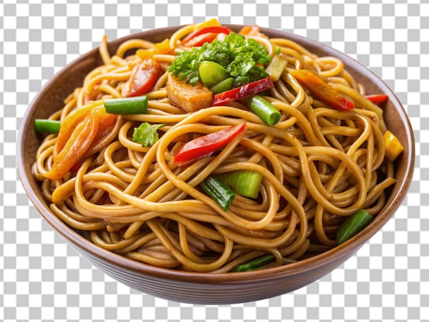 PSD lo mein isolé sur un fond transparent