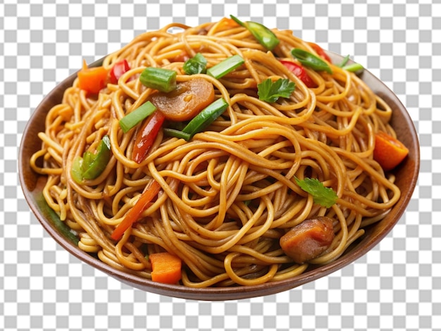 PSD lo mein isolé sur un fond transparent