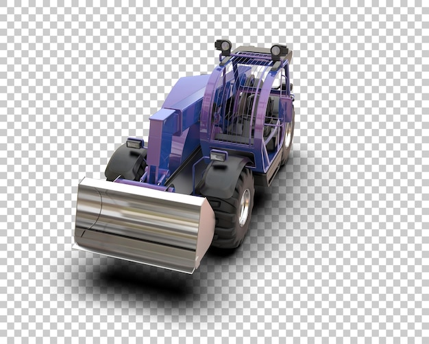 Loader isolated on background 3d rendering illustration