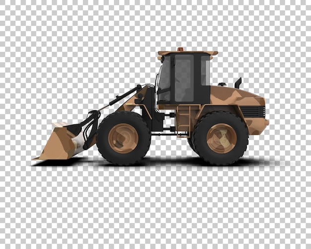 Loader isoliert auf dem Hintergrund 3D-Rendering-Illustration