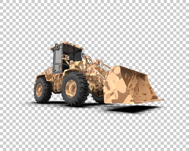 Loader isoliert auf dem Hintergrund 3D-Rendering-Illustration