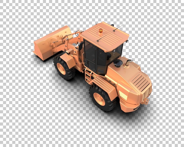 Loader isoliert auf dem Hintergrund 3D-Rendering-Illustration
