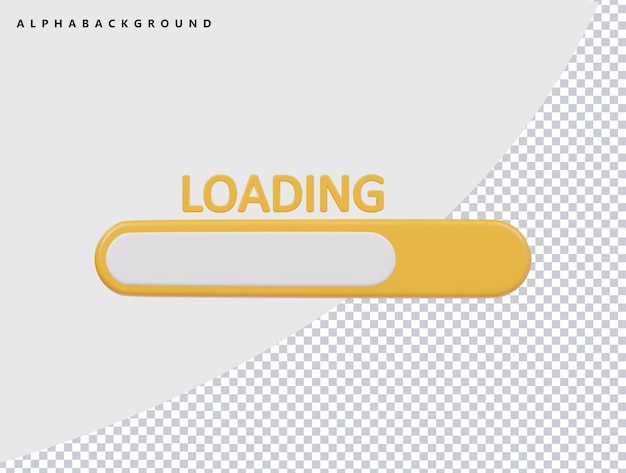 Loading icon 3d render illustration