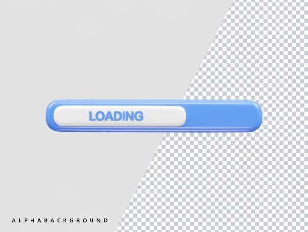 Loading vector icon 3d rendering illustration