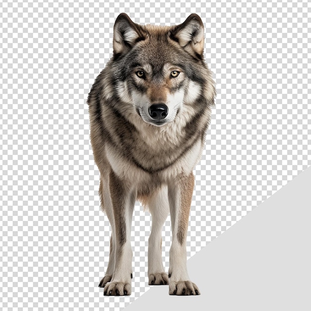 Lobo isolado em fundo transparente png