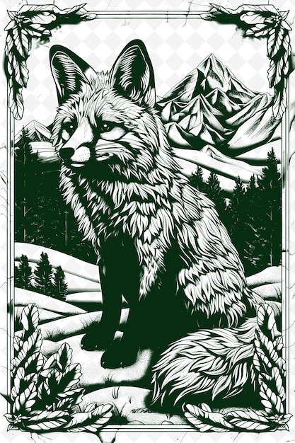 un lobo con un lobo en la espalda
