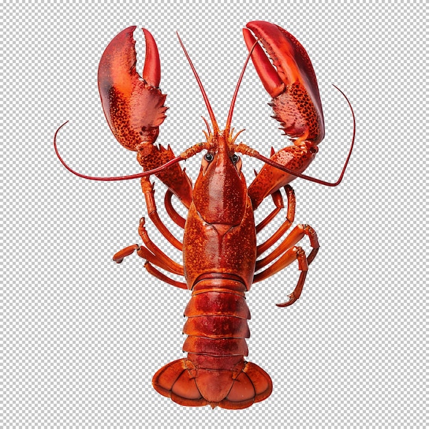 Lobster de grande taille sur fond transparent