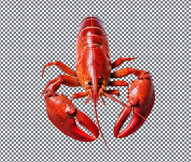 PSD le lobster de style cantonais xiang gang niu rou isolé sur un fond transparent