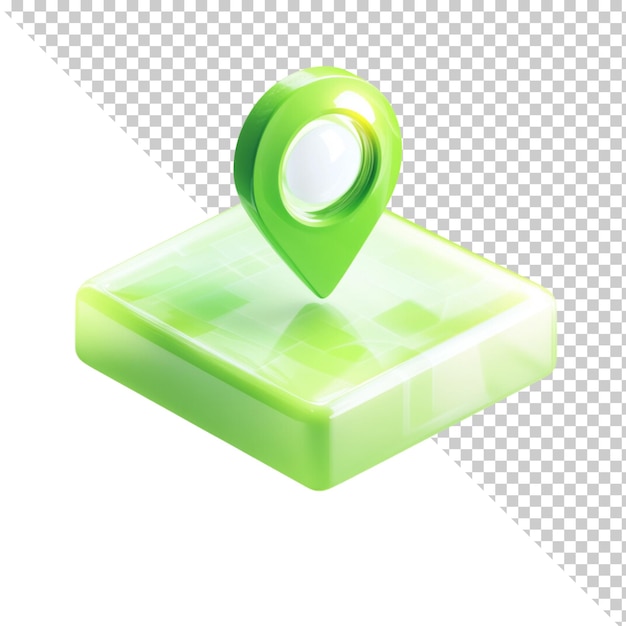 Localização isolada em fundo transparente