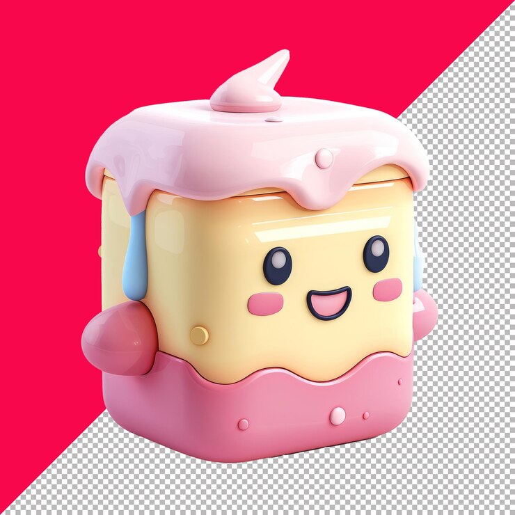 PSD loción para el cuerpo dibujos animados isométricos render de fondo blanco png psd