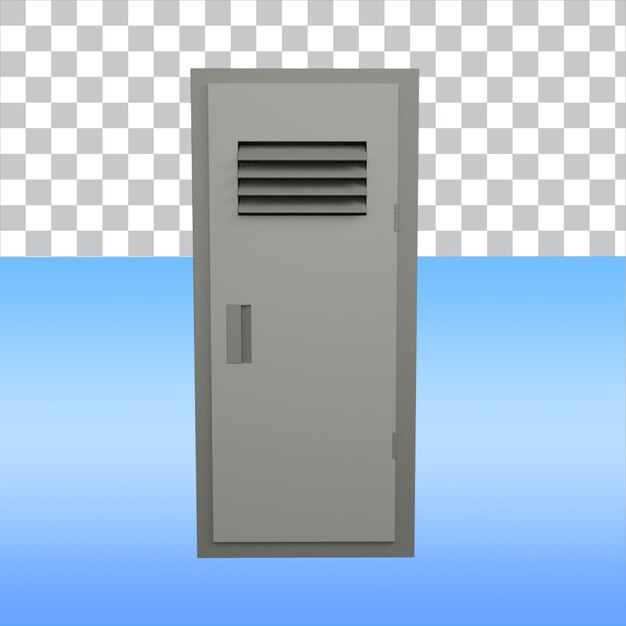 PSD locker de renderização 3d isolado