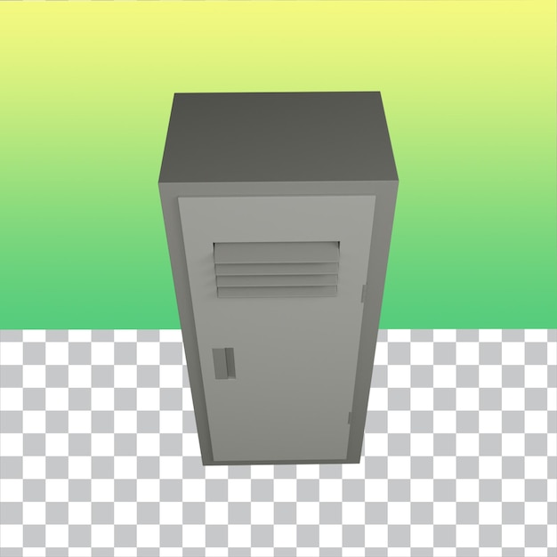 PSD locker de rendu 3d isolé