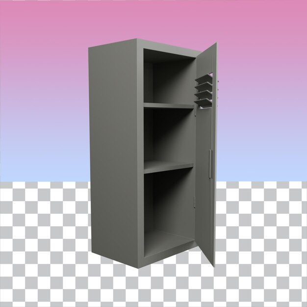 PSD locker de rendu 3d isolé