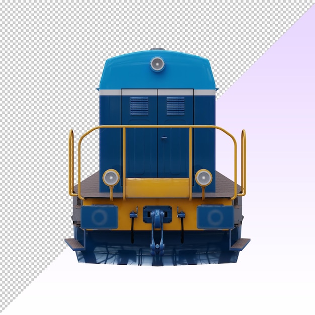 PSD locomotora azul 3d