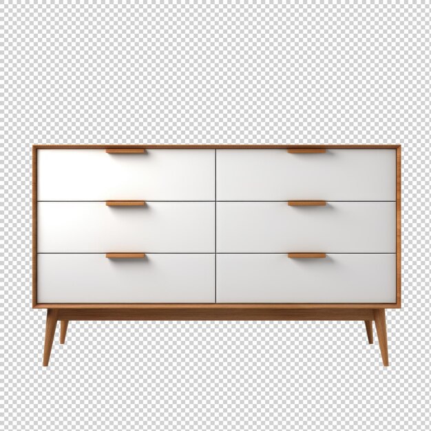 PSD loft dresser isolé sur un fond transparent ia générative