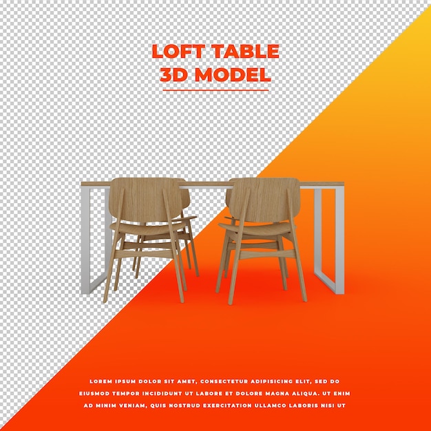Loft Esstisch