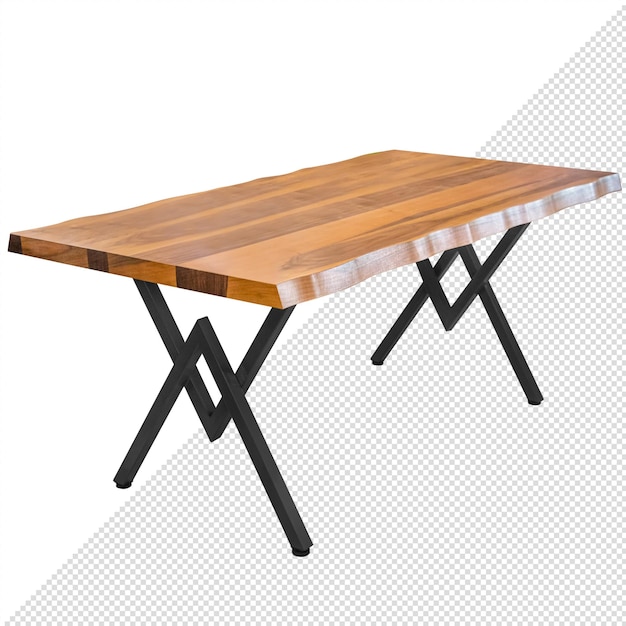 Loftstyle table Element of the interior Isolated from the background
