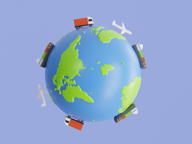 Logística mundial serviço de entrega internacional sistema de logística e serviços de transporte