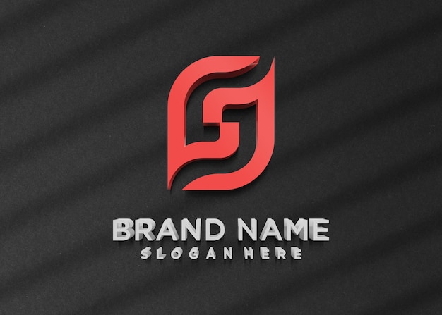 Logo 3D a lettera rossa S