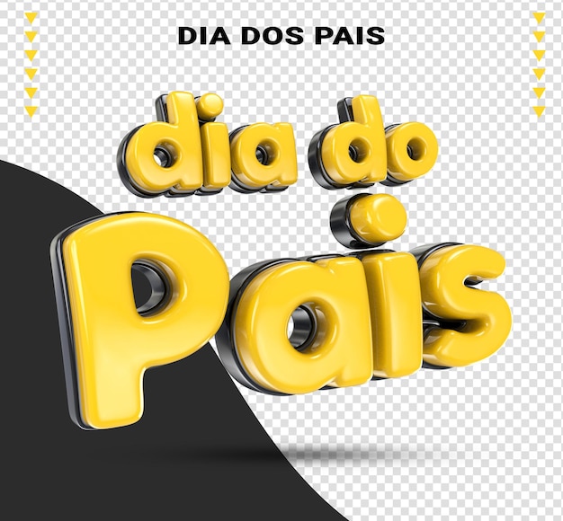 Logo 3d ofertas día del padre