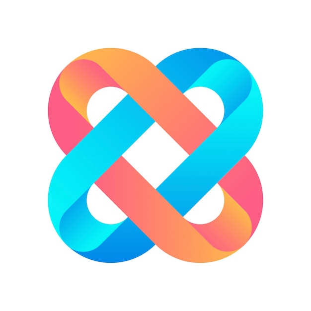 Logo abstrait dégradé