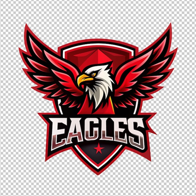 PSD logo de l'aigle sur un fond transparent