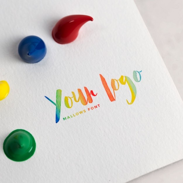 PSD logo artistique maquette