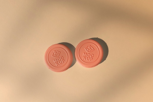 Logo auf dem Modell der Flaschenkappe