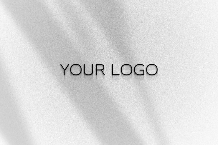 PSD logo aziendale 3d psd mockup su parete moderno segno appeso logo di facciata