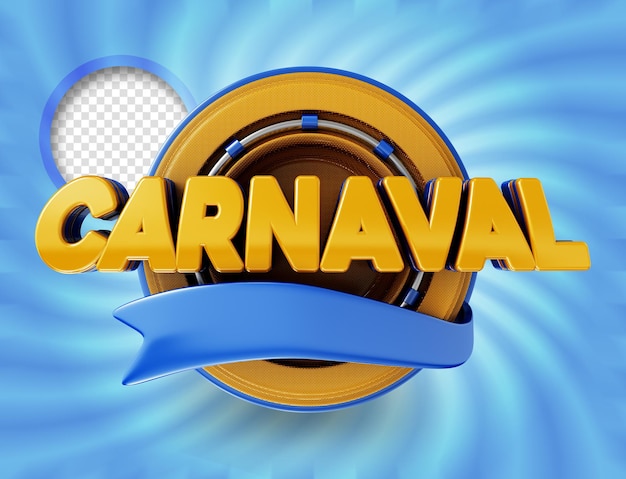 Logo De Carnaval Au Brésil Pour Les Entreprises En 3d