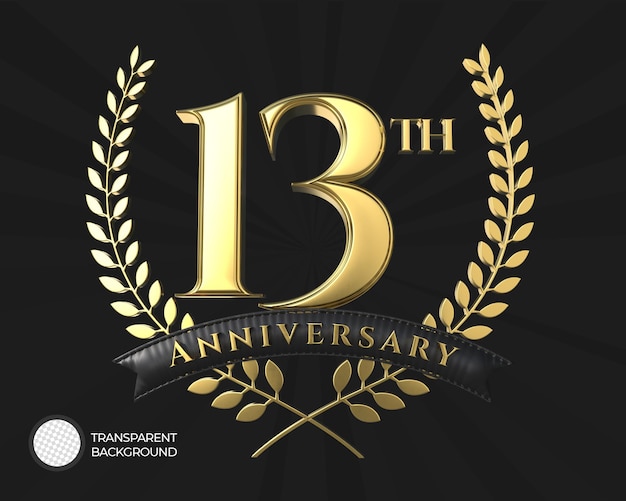 Logo del 13° anniversario 3d
