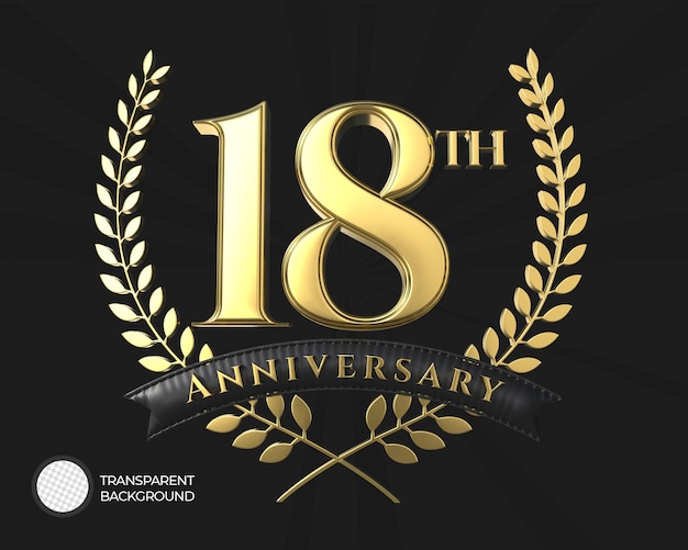 Logo del 18° anniversario 3d