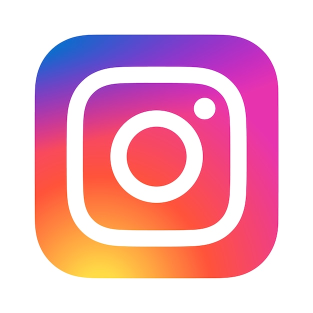 PSD logo der instagram-anwendung