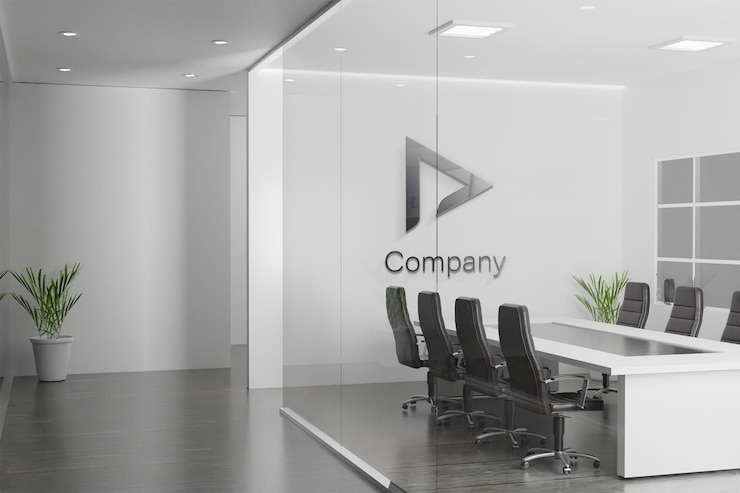 PSD logo design ilustração vetorial logo mockup ícone elegante.