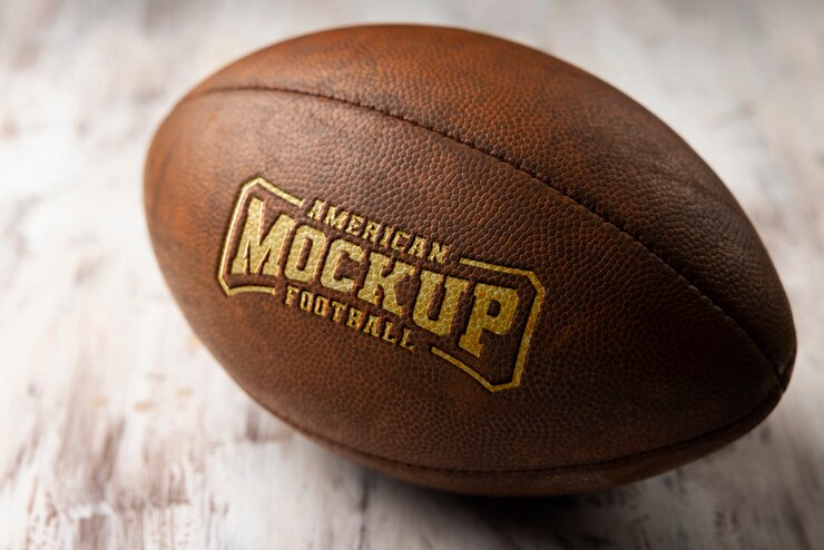 PSD le logo du football américain est conçu.