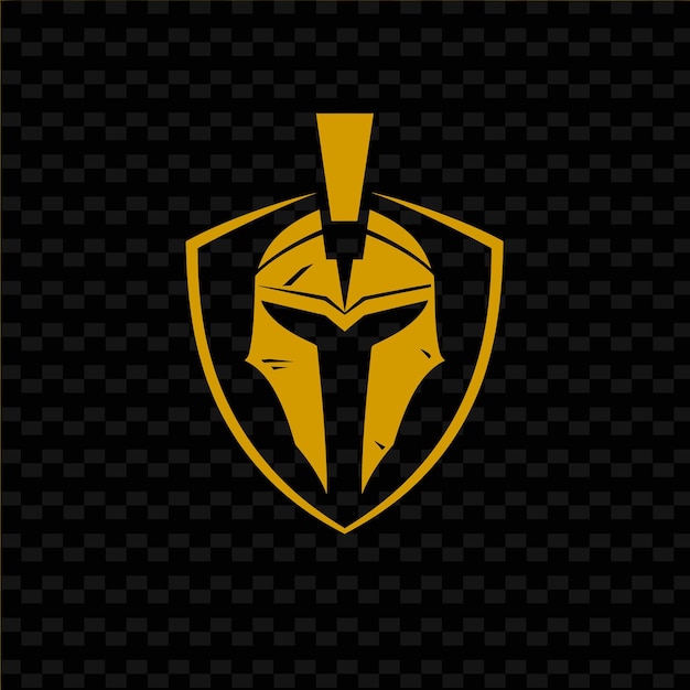 PSD logo du guerrier spartiate avec lambda et bouclier pour le décor designes vectoriels tribaux créatifs