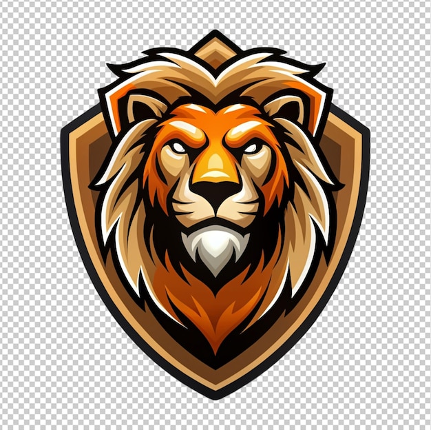 PSD logo du lion sur fond transparent