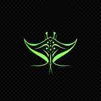 PSD le logo du logo de la société des feuilles vertes