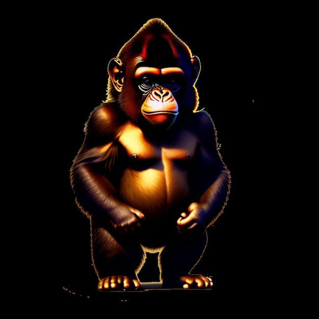 PSD le logo de l'e-sport du singe gorille