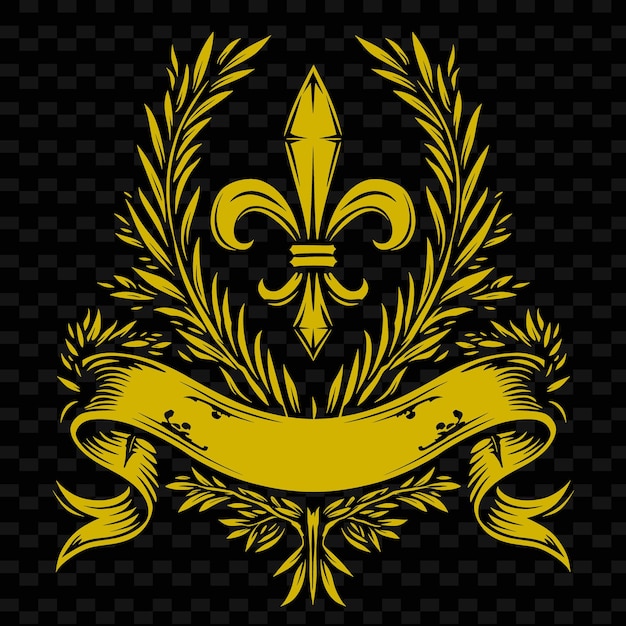 Logo de l'emblème de la branche de romarin avec bannière décorative et fleurs Collections de conception vectorielle d'herbes naturelles