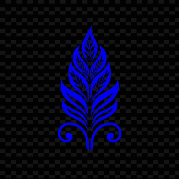 PSD logo de la feuille de sauge avec bordure décorative et défilement collections de conception vectorielle d'herbes naturelles