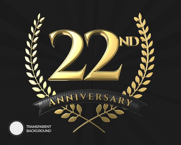 Logo für das 22. Jubiläum 3d