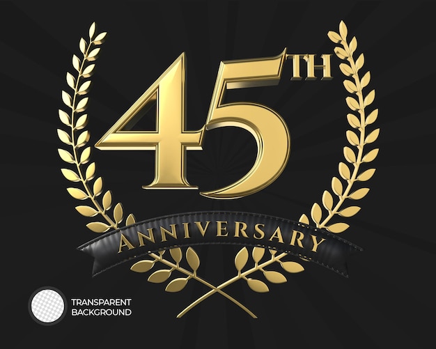 Logo für das 45. Jubiläum 3D
