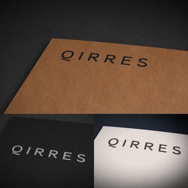 Logo gedruckt Mock-up