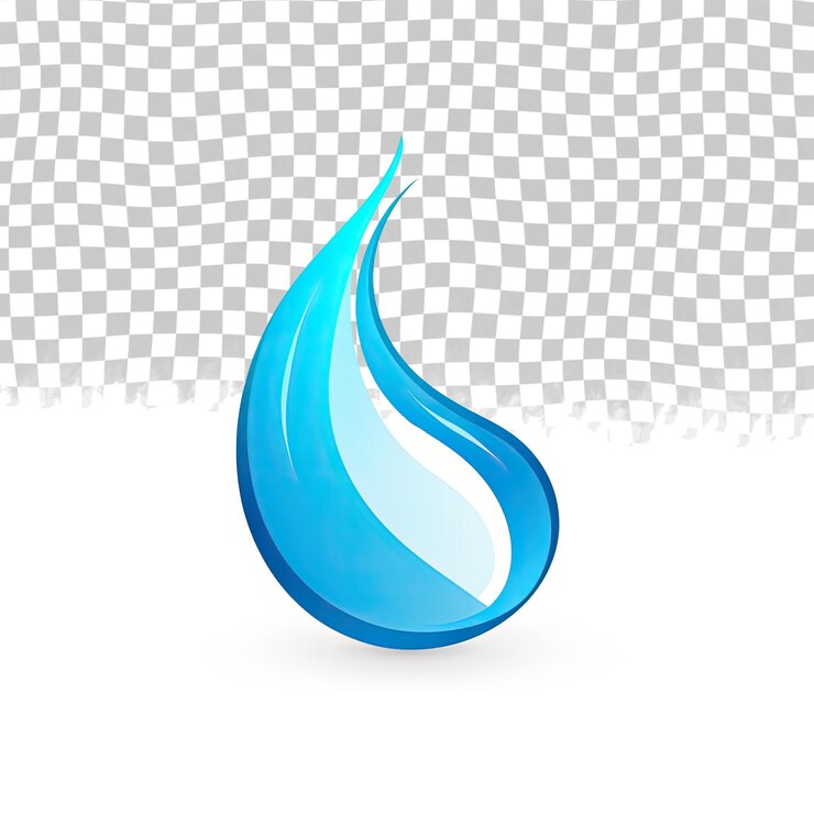 PSD logo goccia d'acqua modello di illustrazione vettoriale isolato su sfondo trasparente